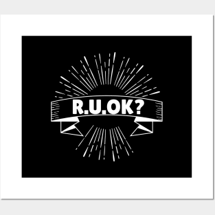 r u ok | are you ok | ru ok Posters and Art